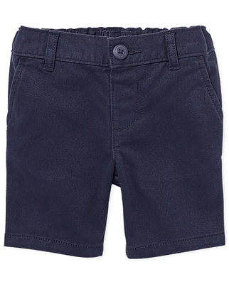 Toddler Girls Uniform Stretch Chino Shorts