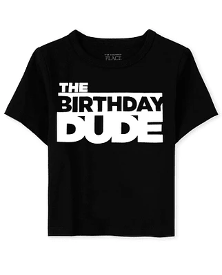 T-shirt graphique Birthday Dude pour bébés et tout-petits garçons