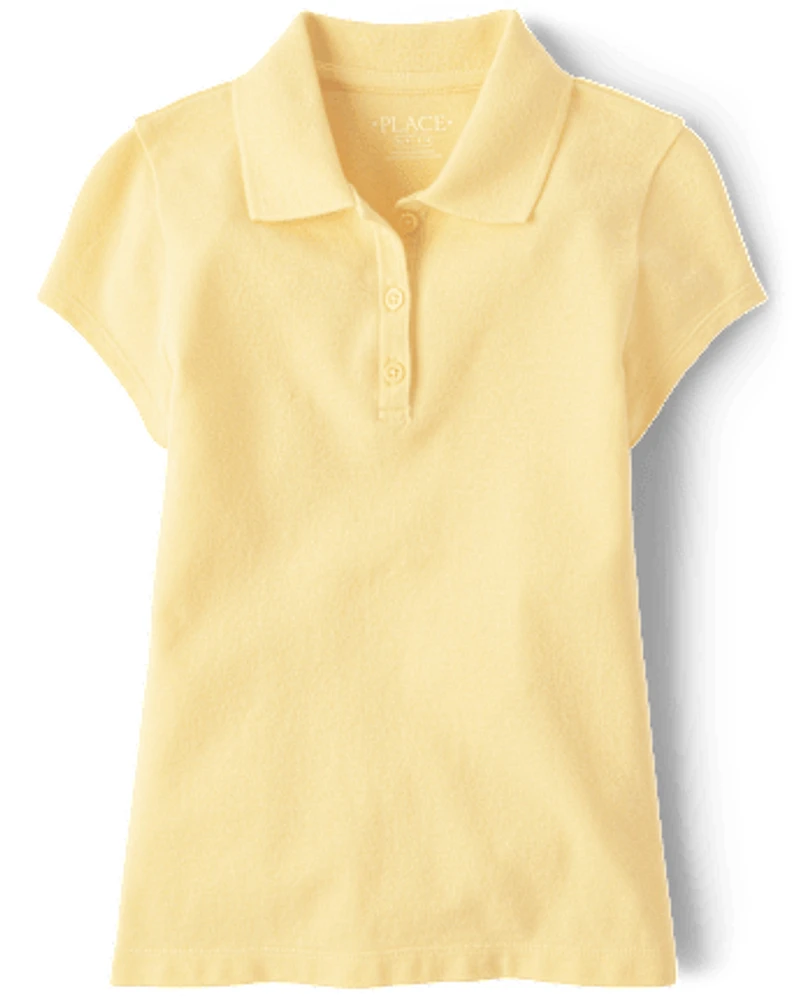 Girls Uniform Pique Polo
