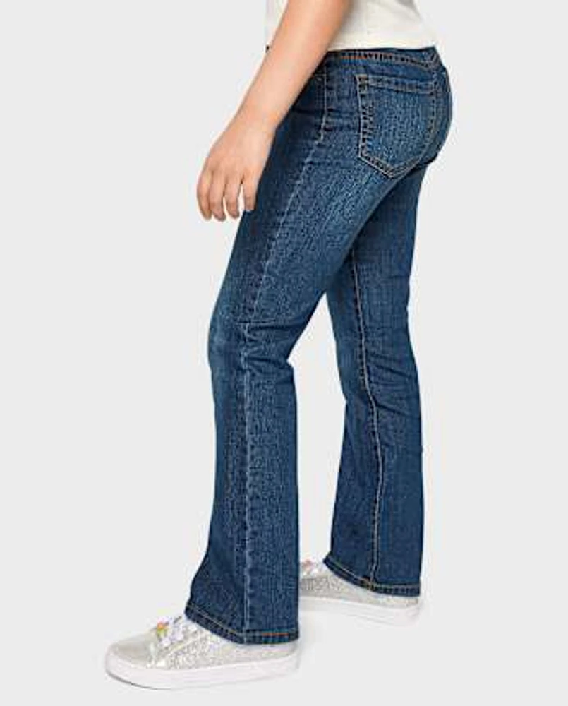 Jean bootcut basique pour fille