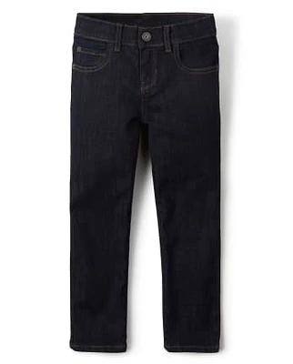 Jean droit stretch basique pour garçon