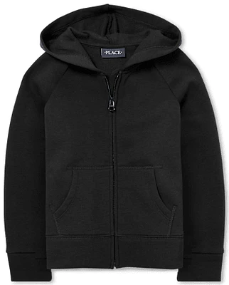 Girls Fleece Zip Up Hoodie