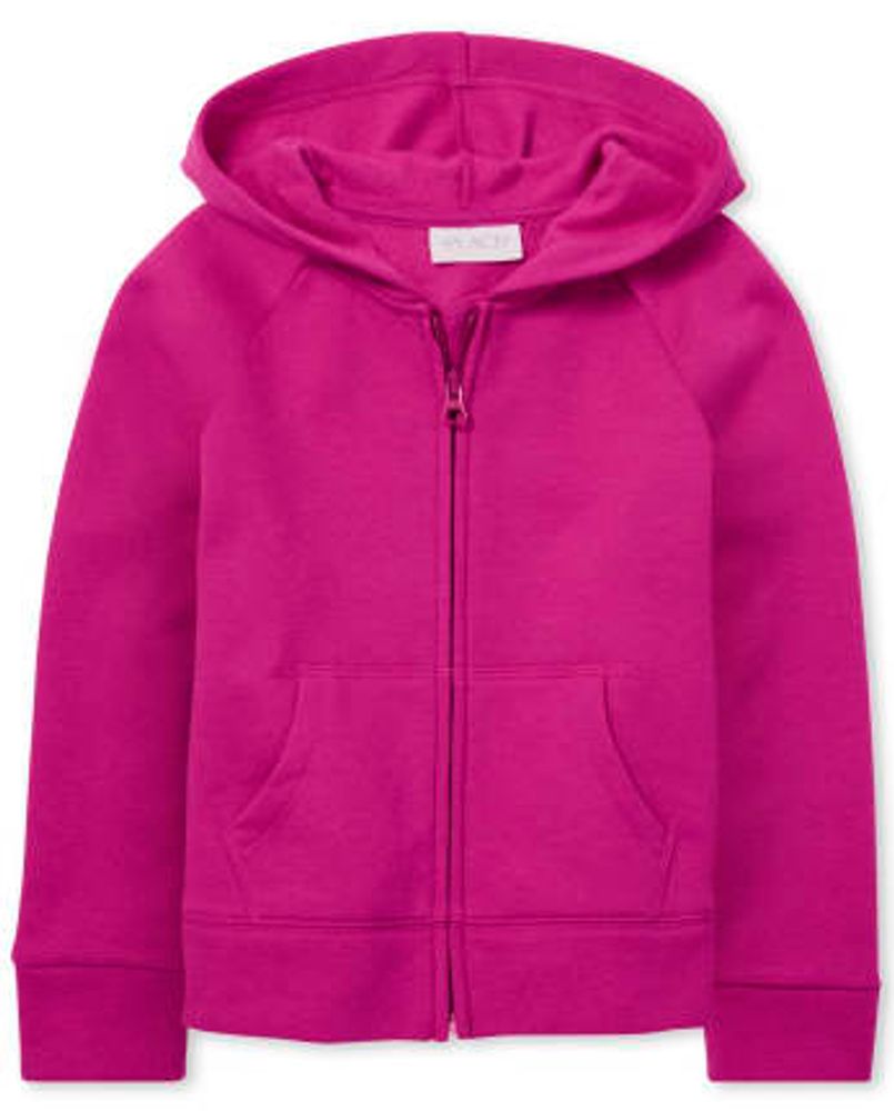 Girls Fleece Zip Up Hoodie