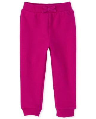 Toddler Girls Uniform Active French Terry Jogger Pants