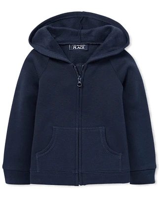 Toddler Girls Fleece Zip Up Hoodie