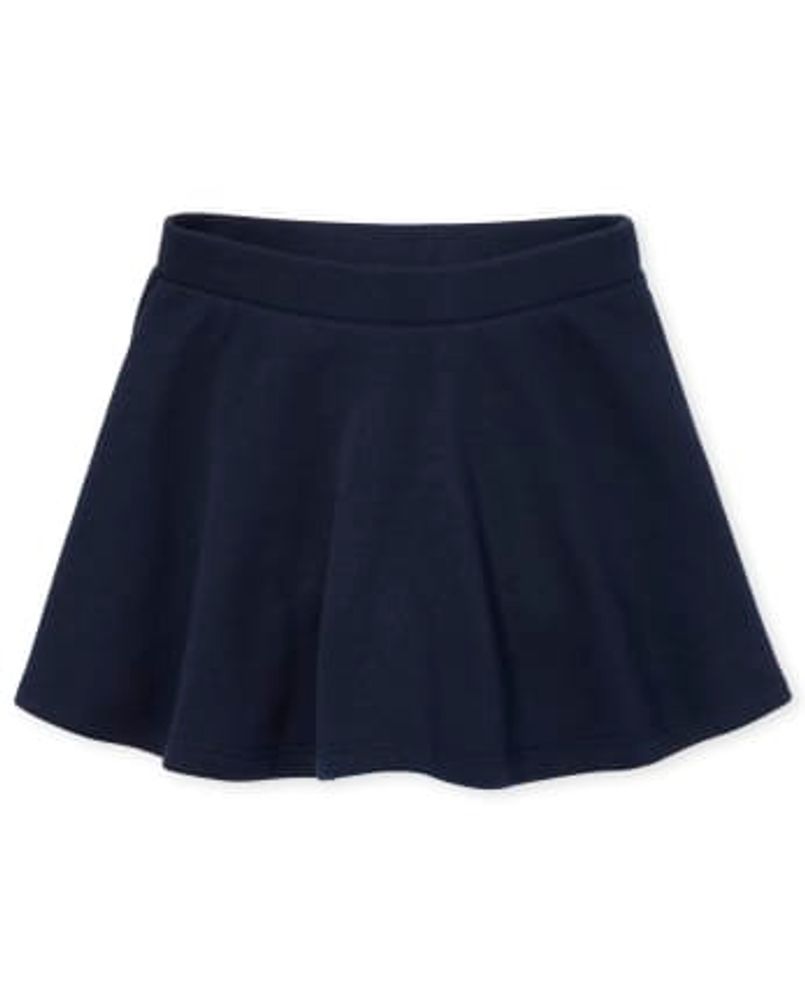 Toddler Girls Uniform French Terry Skort