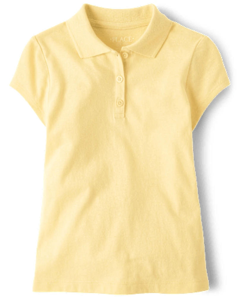 Girls Uniform Soft Jersey Polo