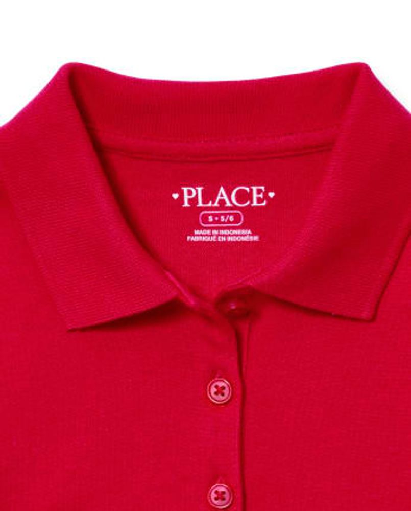 Girls Uniform Pique Polo -Pack