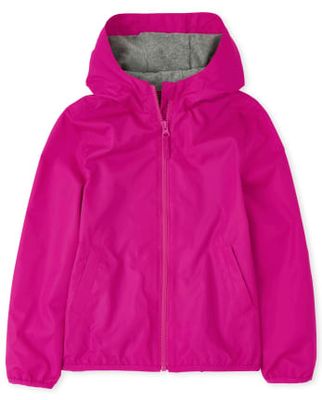 Girls Uniform Windbreaker Jacket - aurora pink