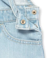 Girls Frayed Hem Denim Skirtall