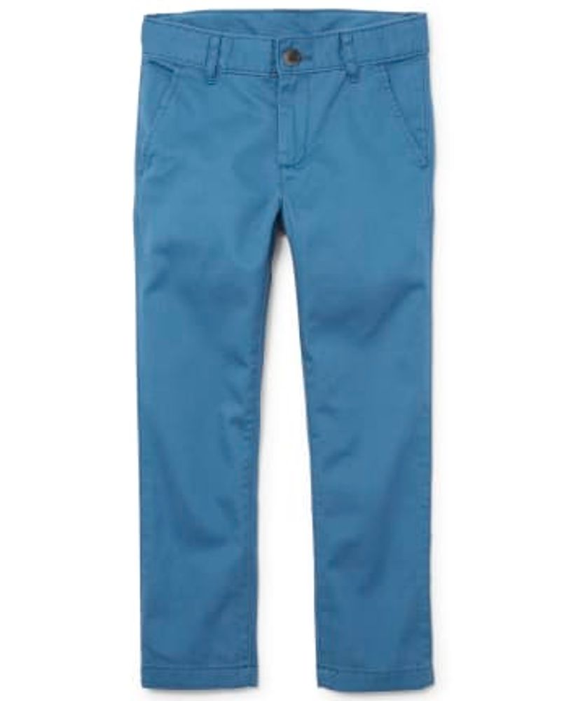 Boys Uniform Stretch Skinny Chino Pants