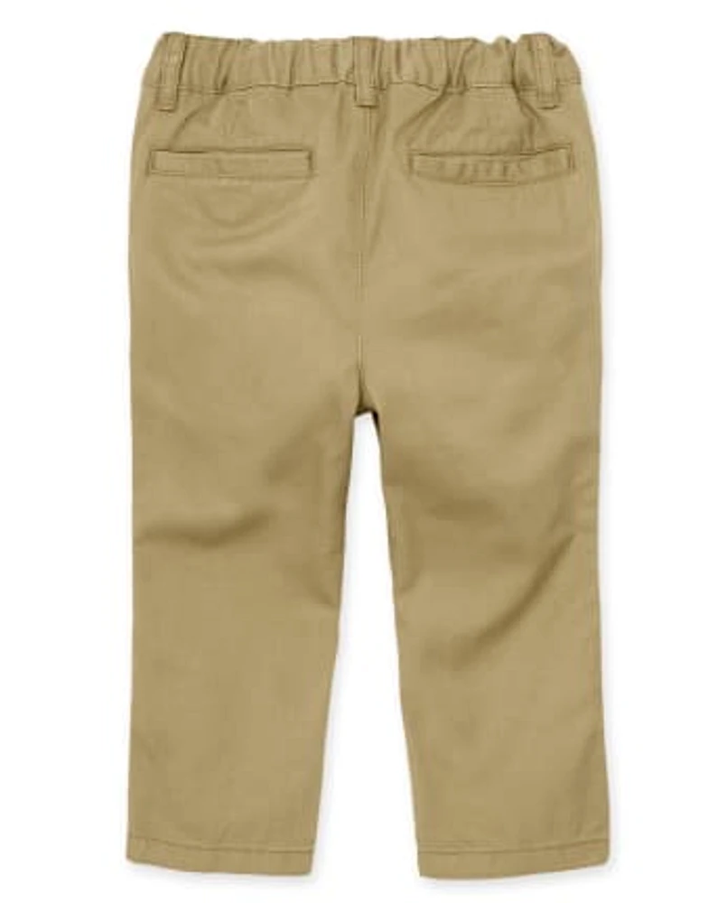 Pantalon chino stretch moulant pour bébé et tout-petit garçon