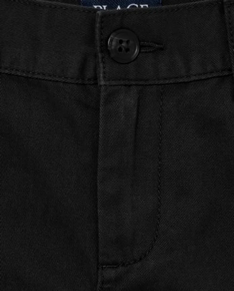 Short chino extensible pour garçon