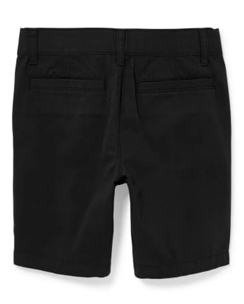 Short chino extensible pour garçon