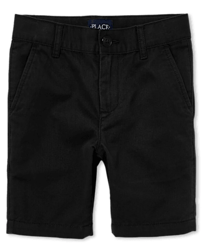 Short chino extensible pour garçon