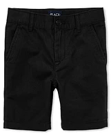 Short chino extensible pour garçon