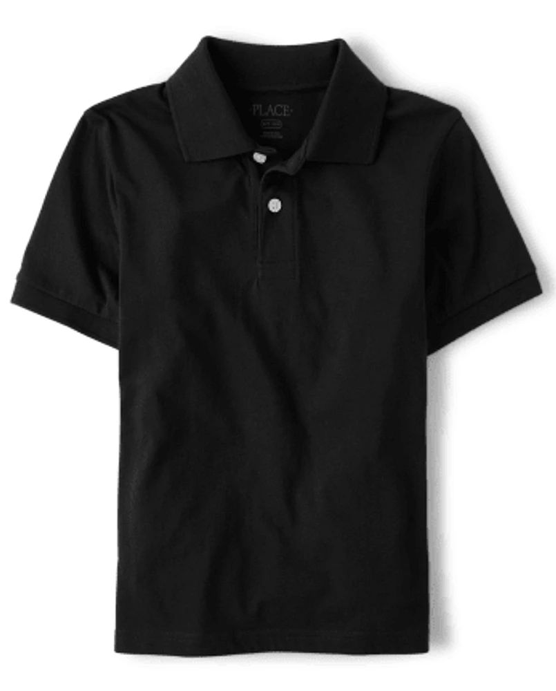 Polo en jersey doux pour garçon