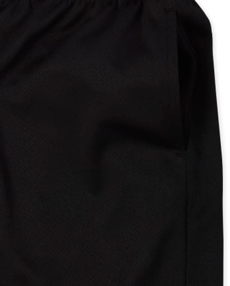 Lot de 2 shorts basket-ball performants en maille uniforme pour garçon