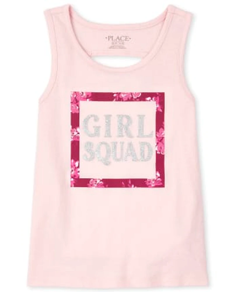 Girls Mix And Match Glitter Cut Out Tank Top