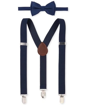Boys Bow Tie And Suspenders 2-Piece Set