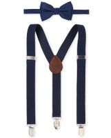 Boys Bow Tie And Suspenders 2-Piece Set