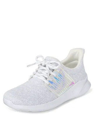 Girls Holographic Running Sneakers