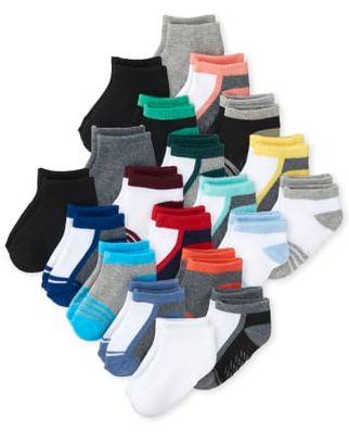 Toddler Boys Striped Cushioned Ankle Socks -Pack