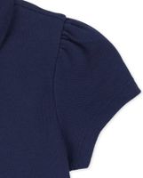 Toddler Girls Uniform Ruffle Pique Polo -Pack