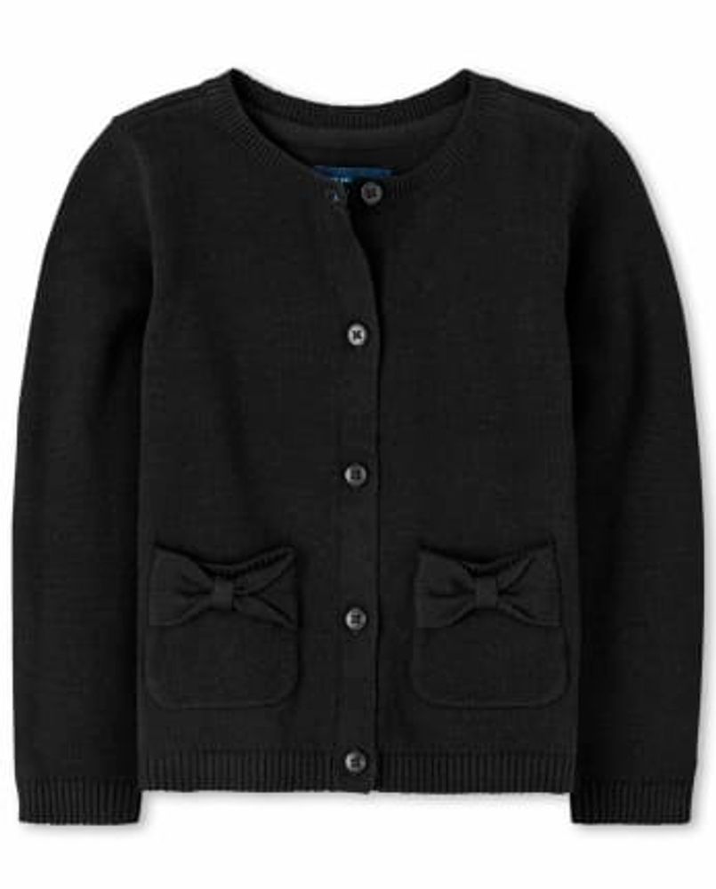 Toddler Girls Bow Cardigan