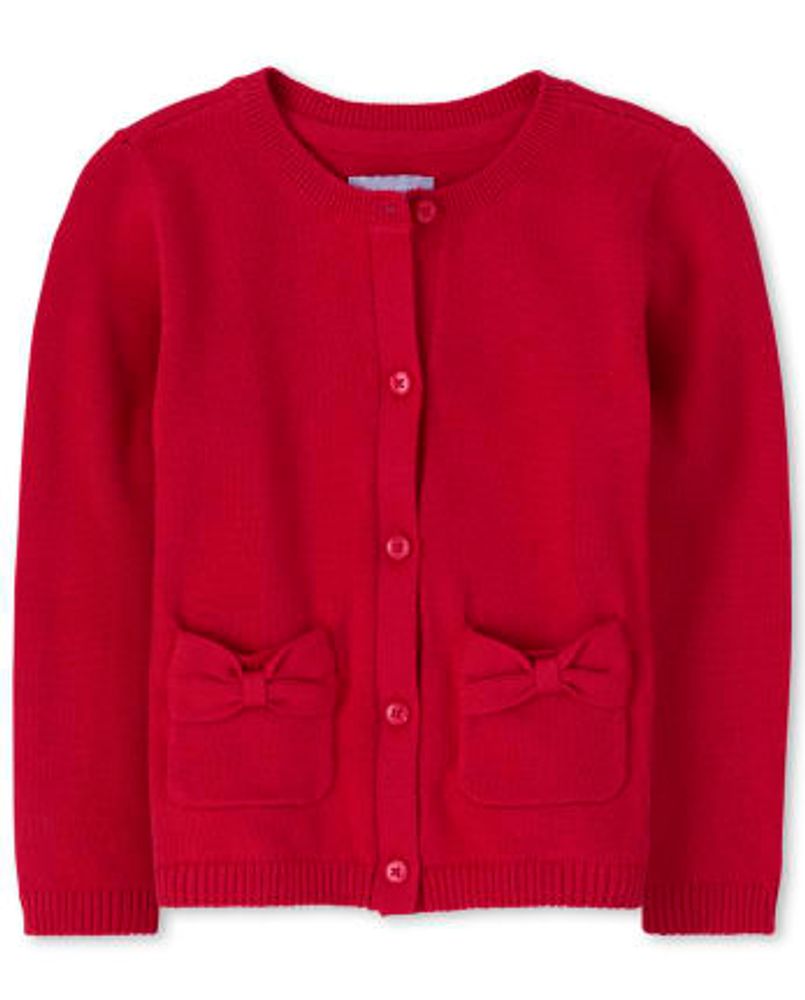 Toddler Girls Bow Cardigan