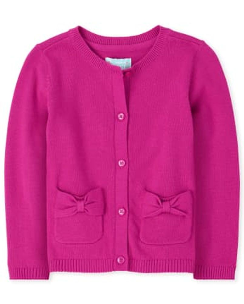 Toddler Girls Bow Cardigan