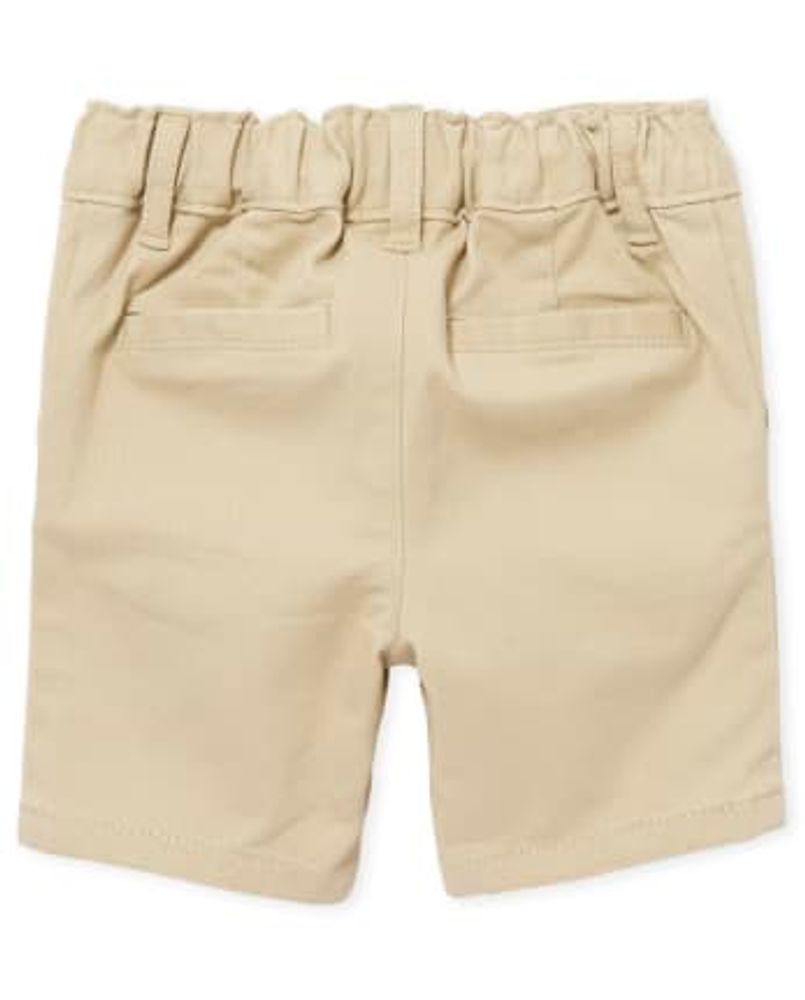 Toddler Girls Uniform Stretch Chino Shorts -Pack