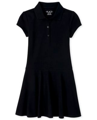 Girls Uniform Pique Polo Dress