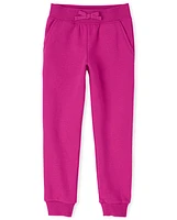 Girls Fleece Jogger Pants