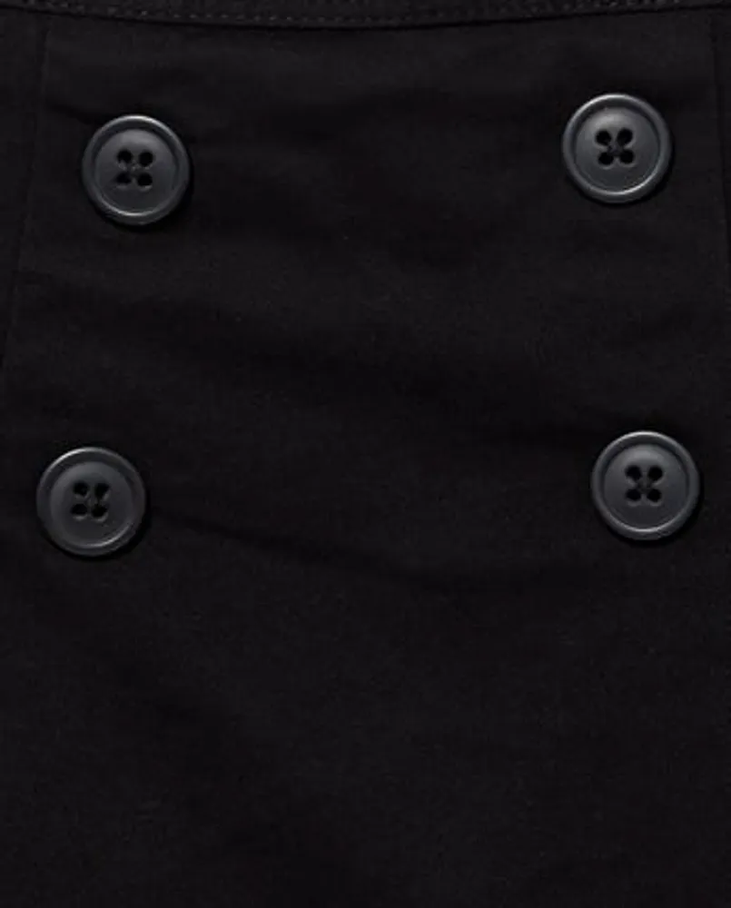 Girls Uniform Stretch Button Skort