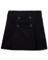 Girls Uniform Stretch Button Skort