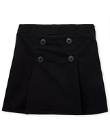 Girls Uniform Stretch Button Skort