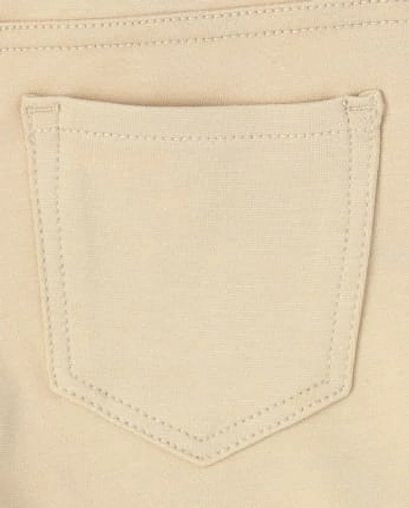 Lot de 2 jeggings à enfiler en tricot Ponte pour fille