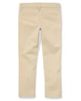 Girls Uniform Stain And Wrinkle Resistant Stretch Skinny Chino Pants