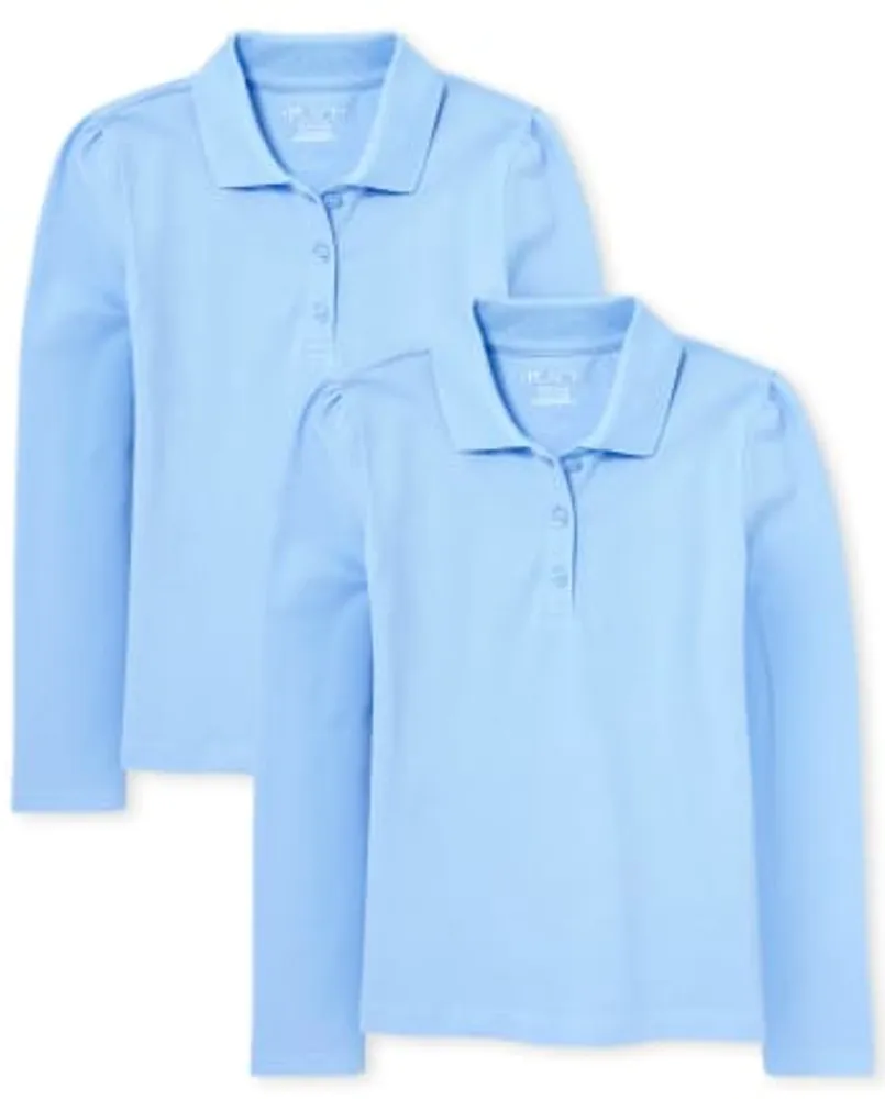 Girls Uniform Pique Polo 2-Pack