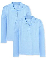 Girls Uniform Pique Polo 2-Pack