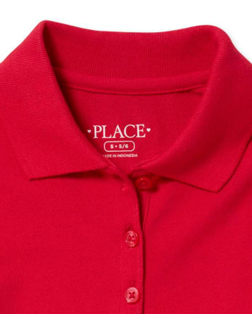 Girls Uniform Pique Polo -Pack