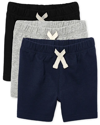 Baby And Toddler Boys French Terry Shorts 3-Pack