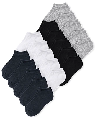 Kids Cushioned Ankle Socks 20-Pack