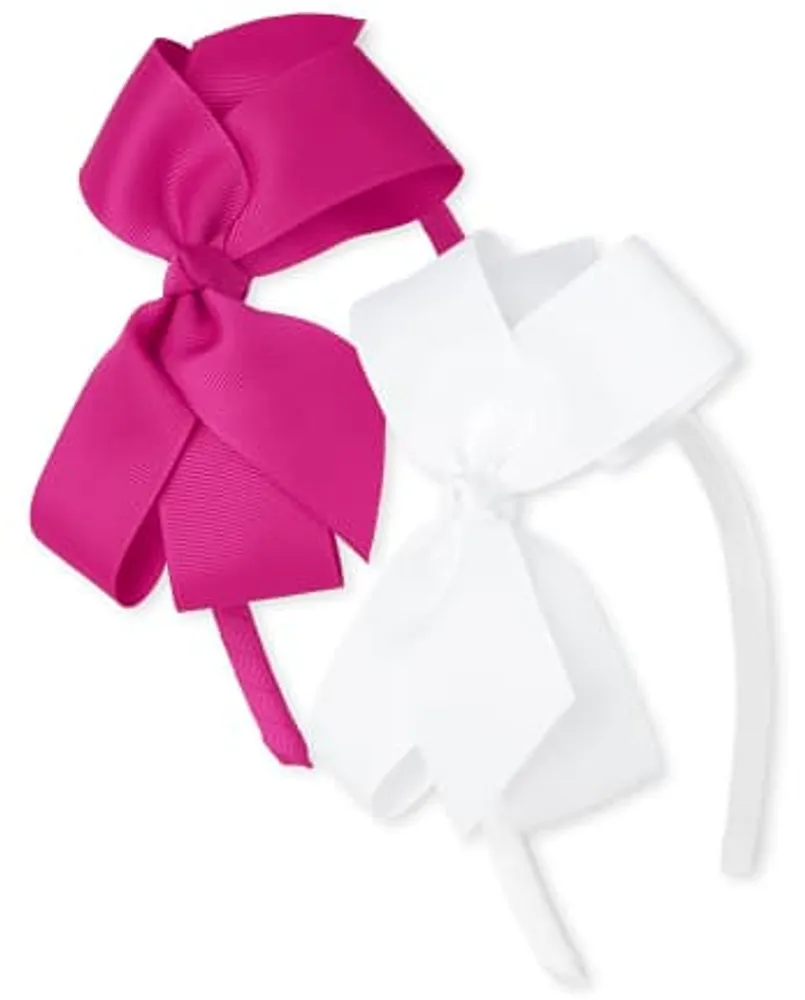 Girls Ribbon Bow Headband 2-Pack