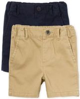 Baby And Toddler Boys Uniform Chino Shorts -Pack