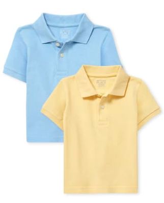 Baby And Toddler Boys Uniform Pique Polo -Pack