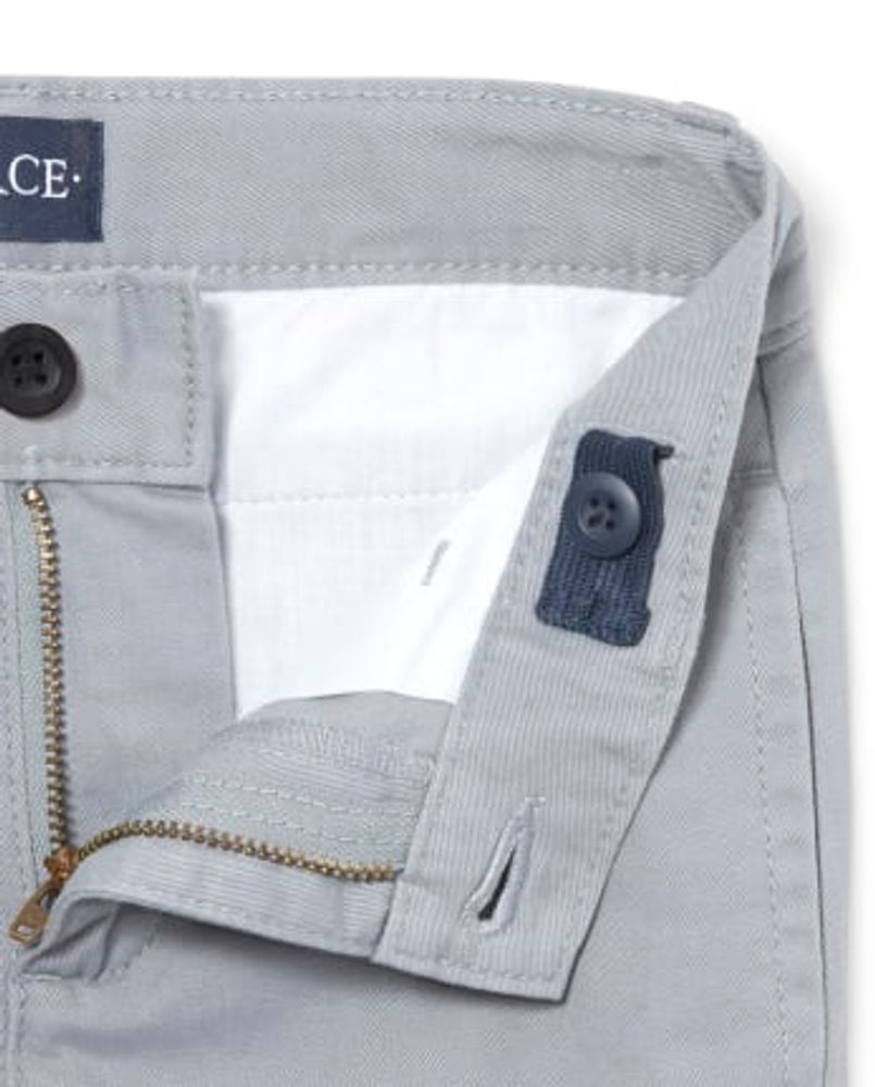 Boys Uniform Stretch Relaxed Straight Chino Pants