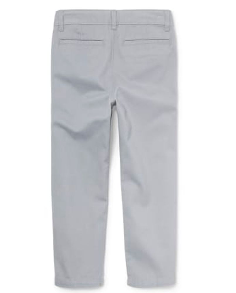 Boys Uniform Stretch Relaxed Straight Chino Pants
