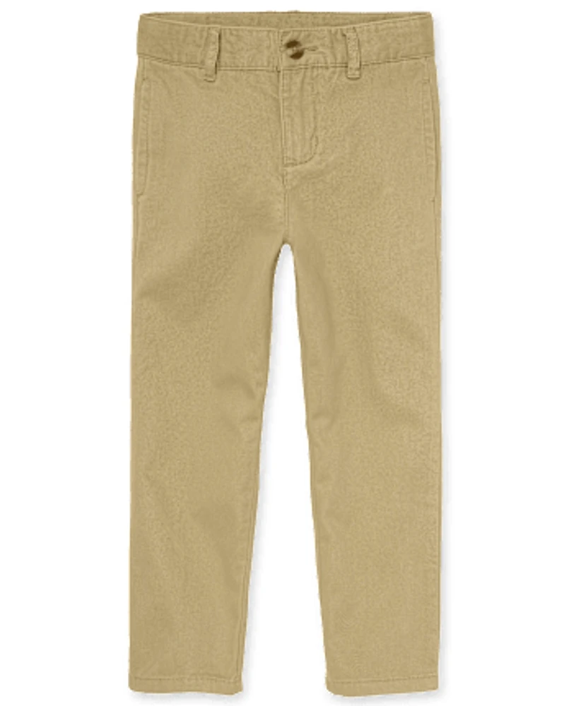 Boys Uniform Stretch Relaxed Chino Pants